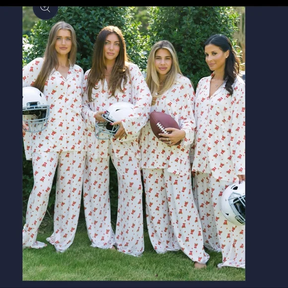 Quintessential Love Teddy Football Pj Set New Soldout Online - Picture 1 of 3